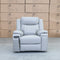 The Dylan Triple Motor Electric Single Recliner - Dove Leather available to purchase from Warehouse Furniture Clearance at our next sale event.