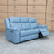 The Dylan Three Seater Triple Motor Electric Recliner Lounge - Ice Blue Leather available to purchase from Warehouse Furniture Clearance at our next sale event.
