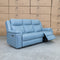 The Dylan Three Seater Triple Motor Electric Recliner Lounge - Ice Blue Leather available to purchase from Warehouse Furniture Clearance at our next sale event.