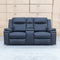 The Dylan Two Seater Triple Motor Electric Recliner Lounge - Jet available to purchase from Warehouse Furniture Clearance at our next sale event.