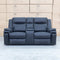 The Dylan Two Seater Triple Motor Electric Recliner Lounge - Jet available to purchase from Warehouse Furniture Clearance at our next sale event.