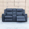 The Dylan Two Seater Triple Motor Electric Recliner Lounge - Jet available to purchase from Warehouse Furniture Clearance at our next sale event.