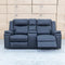 The Dylan Two Seater Triple Motor Electric Recliner Lounge - Jet available to purchase from Warehouse Furniture Clearance at our next sale event.