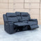 The Dylan Two Seater Triple Motor Electric Recliner Lounge - Jet available to purchase from Warehouse Furniture Clearance at our next sale event.