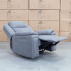 The Dylan Triple Motor Electric Single Recliner - Ash available to purchase from Warehouse Furniture Clearance at our next sale event.