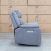 The Dylan Triple Motor Electric Single Recliner - Ash available to purchase from Warehouse Furniture Clearance at our next sale event.