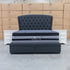 The Grace King Fabric Storage Bed - Charcoal