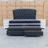 The Grace King Fabric Storage Bed - Charcoal