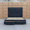 The Brighton Queen Fabric Storage Bed - Charcoal available to purchase from Warehouse Furniture Clearance at our next sale event.