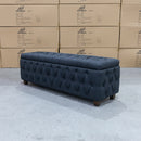 The Harlow 1800mm - King Size Blanket Box - Charcoal available to purchase from Warehouse Furniture Clearance at our next sale event.