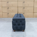 The Harlow 1800mm - King Size Blanket Box - Charcoal available to purchase from Warehouse Furniture Clearance at our next sale event.