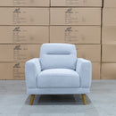 The Harlow Single Armchair - Silver available to purchase from Warehouse Furniture Clearance at our next sale event.