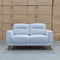 The Harlow Two Seater Sofa - Silver available to purchase from Warehouse Furniture Clearance at our next sale event.