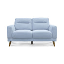 The Harlow Two Seater Sofa - Silver available to purchase from Warehouse Furniture Clearance at our next sale event.