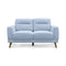 The Harlow Two Seater Sofa - Silver available to purchase from Warehouse Furniture Clearance at our next sale event.