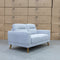 The Harlow Two Seater Sofa - Silver available to purchase from Warehouse Furniture Clearance at our next sale event.