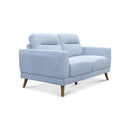 The Harlow Two Seater Sofa - Silver available to purchase from Warehouse Furniture Clearance at our next sale event.