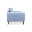 The Harlow Two Seater Sofa - Silver available to purchase from Warehouse Furniture Clearance at our next sale event.