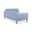 The Harlow Three Seat Sofa - Silver available to purchase from Warehouse Furniture Clearance at our next sale event.
