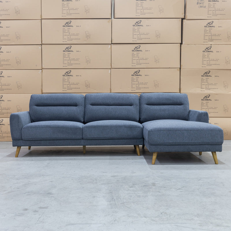 The Harlow Three Seat Chaise Lounge RHF - Charcoal available to purchase from Warehouse Furniture Clearance at our next sale event.