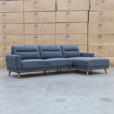 The Harlow Three Seat Chaise Lounge RHF - Charcoal available to purchase from Warehouse Furniture Clearance at our next sale event.