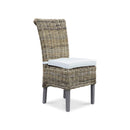 The White Wash Wicker Dining Chair - Natural - WW-013 available to purchase from Warehouse Furniture Clearance at our next sale event.