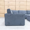 The Layne Modular Corner Lounge with Ottoman - Charcoal available to purchase from Warehouse Furniture Clearance at our next sale event.