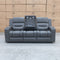 The Toronto Three Seat Dual-Motor Recliner Theatre Lounge - Storm Leather available to purchase from Warehouse Furniture Clearance at our next sale event.