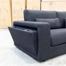 The Midtown Deep Seat Two Seater Lounge - Carbon available to purchase from Warehouse Furniture Clearance at our next sale event.
