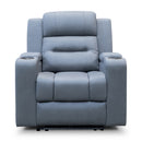 The Toronto Dual-Electric Recliner - Ash available to purchase from Warehouse Furniture Clearance at our next sale event.