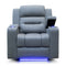 The Toronto Dual-Electric Recliner - Ash available to purchase from Warehouse Furniture Clearance at our next sale event.