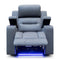 The Toronto Dual-Electric Recliner - Ash available to purchase from Warehouse Furniture Clearance at our next sale event.