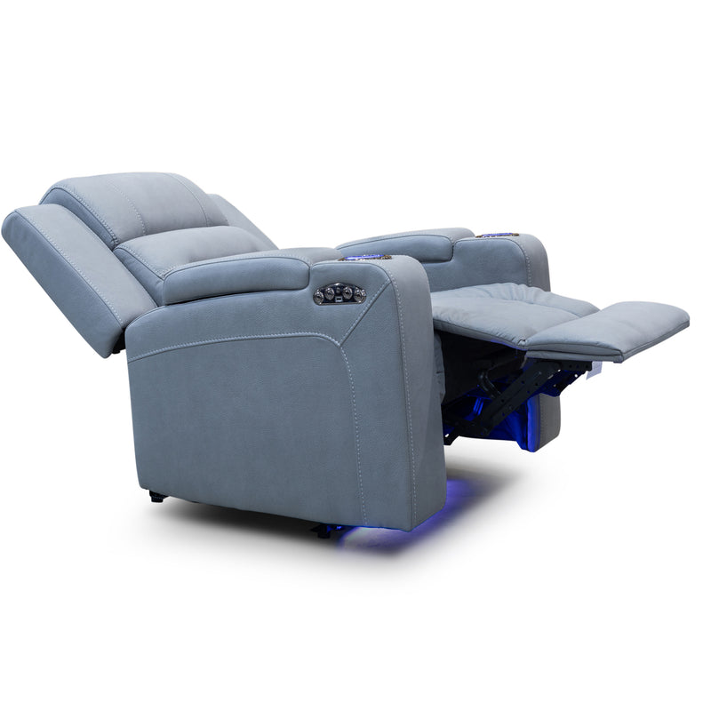 The Toronto Dual-Electric Recliner - Ash available to purchase from Warehouse Furniture Clearance at our next sale event.