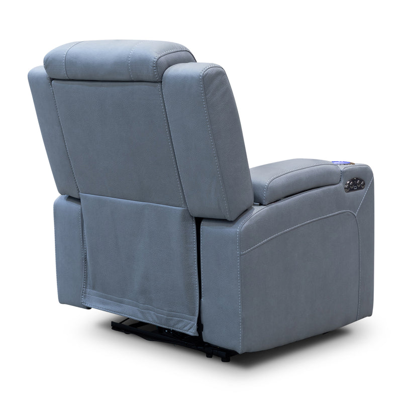 The Toronto Dual-Electric Recliner - Ash available to purchase from Warehouse Furniture Clearance at our next sale event.