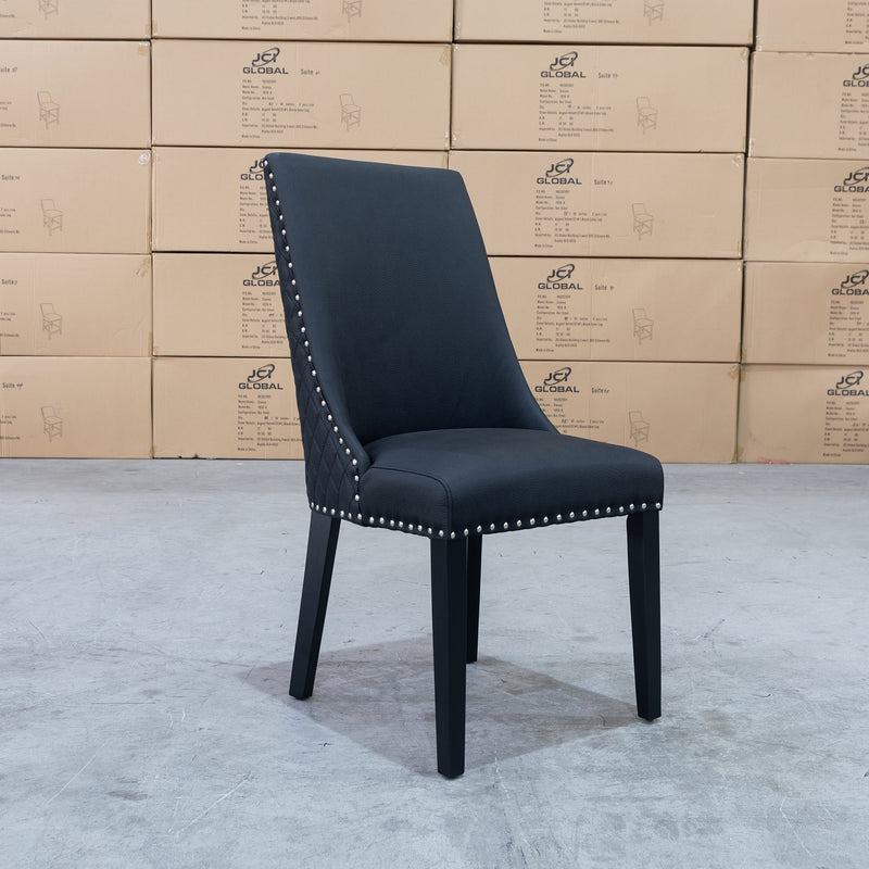 The Aquila Dining Chair - Jet available to purchase from Warehouse Furniture Clearance at our next sale event.