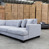 The Adelina Deep Seated Corner Lounge - Mist available to purchase from Warehouse Furniture Clearance at our next sale event.