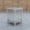 The Crown Outdoor Wicker Side Table available to purchase from Warehouse Furniture Clearance at our next sale event.