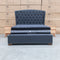 The Elizabeth Queen Fabric Bed - Charcoal available to purchase from Warehouse Furniture Clearance at our next sale event.