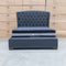 The Elizabeth Queen Fabric Bed - Charcoal available to purchase from Warehouse Furniture Clearance at our next sale event.