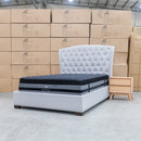 The Lux Black Pocket Coil Mattress - Super King - Medium available to purchase from Warehouse Furniture Clearance at our next sale event.