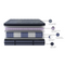 The Lux Black Pocket Coil Mattress - Super King - Medium available to purchase from Warehouse Furniture Clearance at our next sale event.