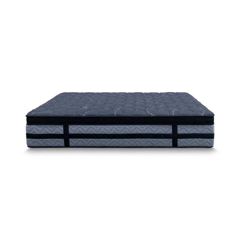 The Lux Black Pocket Coil King Mattress - Plush - Available After 15th March available to purchase from Warehouse Furniture Clearance at our next sale event.