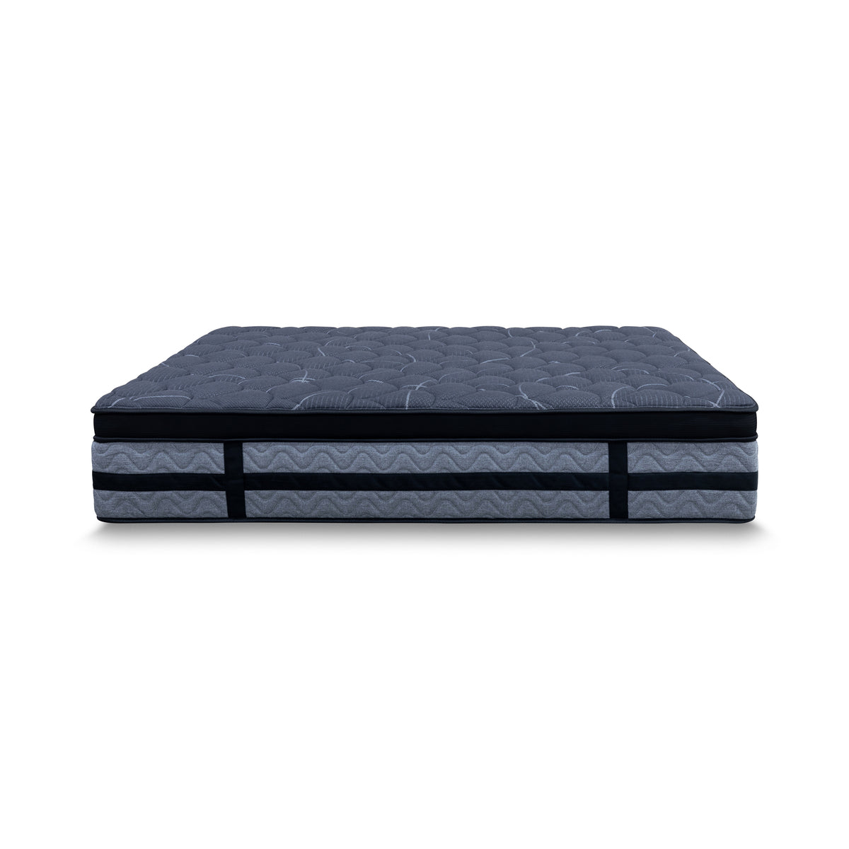 The Lux Black Pocket Coil Queen Mattress - Firm - Available After 6th August available to purchase from Warehouse Furniture Clearance at our next sale event.