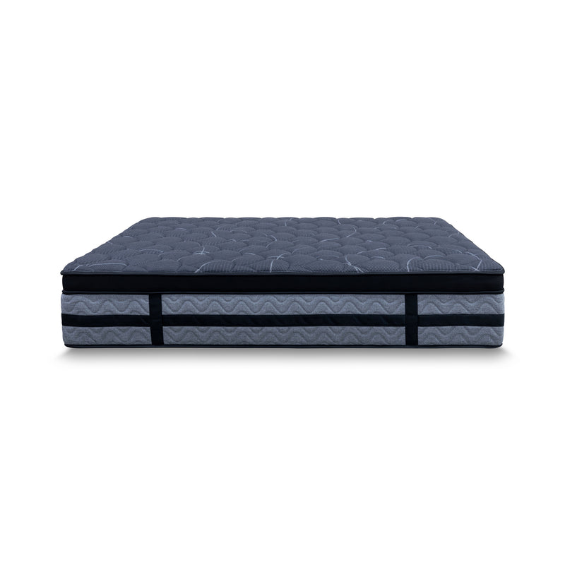 The Lux Black Pocket Coil Queen Mattress - Medium available to purchase from Warehouse Furniture Clearance at our next sale event.