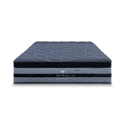 The Lux Black Pocket Coil King Mattress - Medium available to purchase from Warehouse Furniture Clearance at our next sale event.