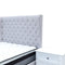 The Macon Queen Fabric Storage Bed - Light Grey available to purchase from Warehouse Furniture Clearance at our next sale event.