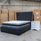 The Macon King Fabric Storage Bed - Deluxe Grey available to purchase from Warehouse Furniture Clearance at our next sale event.