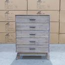 The Marcoola Hardwood Tallboy - MKII available to purchase from Warehouse Furniture Clearance at our next sale event.