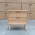 The Brooklyn Messmate Hardwood 2 Drawer Bedside Table