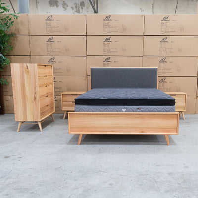 The Brooklyn Messmate Hardwood 5 Drawer Tallboy available to purchase from Warehouse Furniture Clearance at our next sale event.